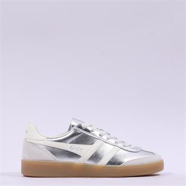 Gola Viper Metallic Gumsole Trainer - Silver Metallic